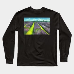 Lavender Fields Long Sleeve T-Shirt